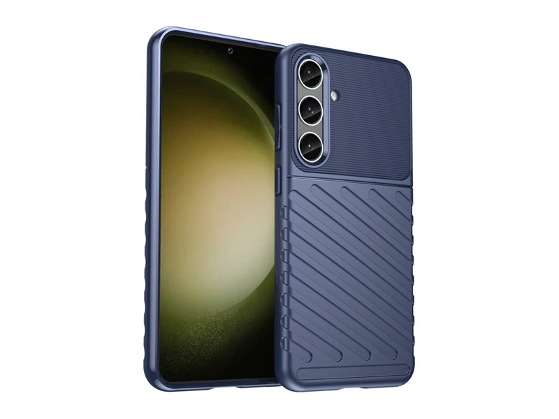 Gigapack Samsung Galaxy S24+ Szilikon telefonvédő tok, sötétkék (GP-151349)