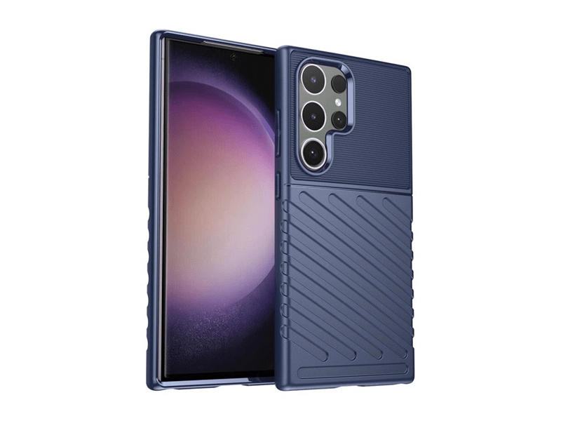 Gigapack Samsung Galaxy S24 Ultra Szilikon tok, sötétkék (151351)