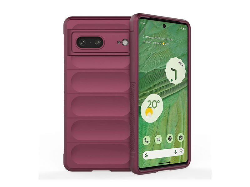 Gigapack Google Pixel 7 Szilikon tok, bordó (134167)