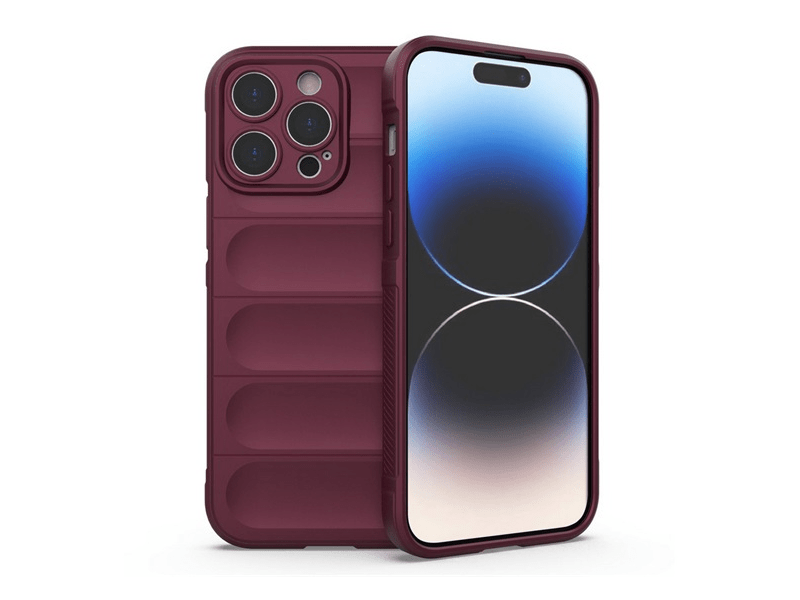 Gigapack Apple iPhone 14 Pro Max Szilikon tok, bordó (GP-136105)
