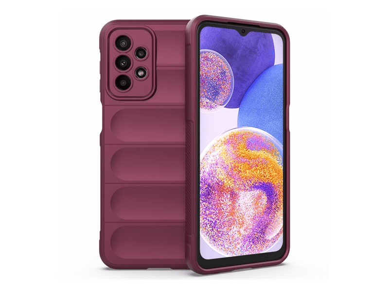 Gigapack Samsung Galaxy A23 5G Szilikon telefonvédő tok, bordó (GP-138591)