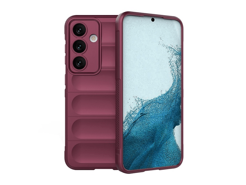 Gigapack Samsung Galaxy S24+ Szilikon telefonvédő tok, bordó (GP-151353)