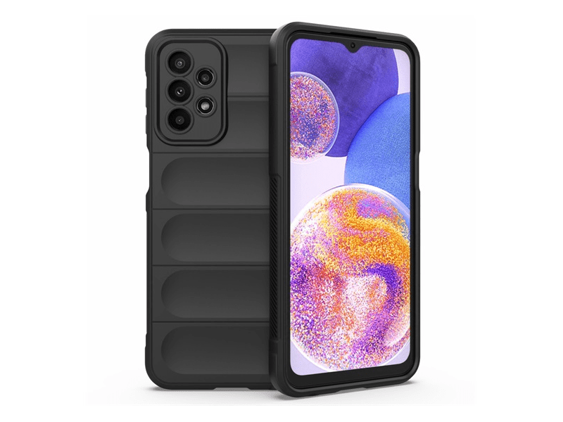 Gigapack Samsung Galaxy A23 5G Szilikon telefonvédő tok, fekete (GP-138595)
