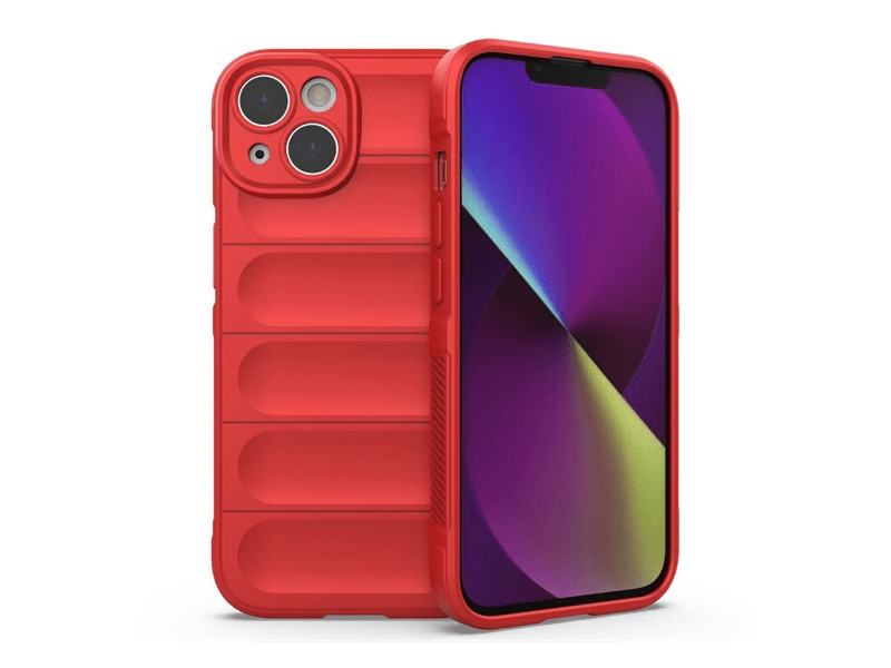Gigapack Apple iPhone 14 Szilikon tok, piros (134306)