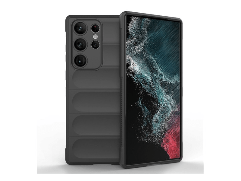 Gigapack Samsung Galaxy S23 Ultra Szilikon tok, sötétszürke (135271)