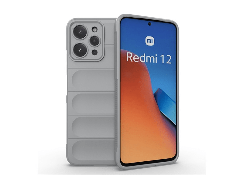 Gigapack Xiaomi Redmi 12 Szilikon tok, világosszürke (GP-148757)