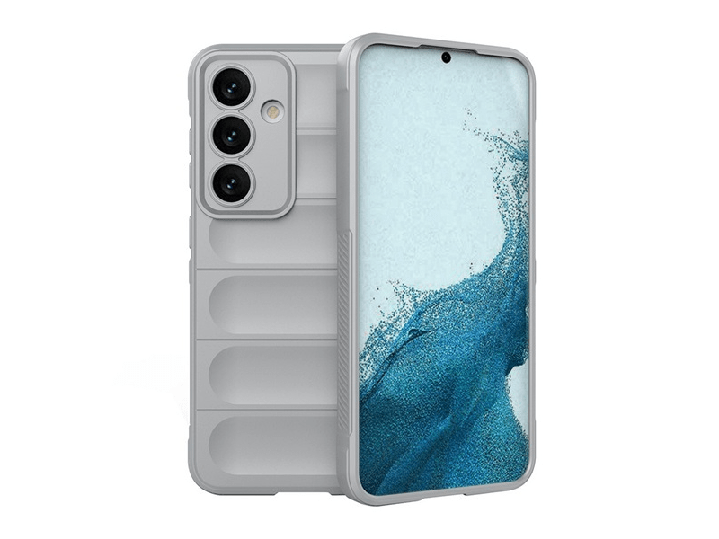 Gigapack Samsung Galaxy S24+ Szilikon telefonvédő tok, világosszürke (GP-151381)