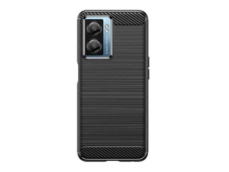 Gigapack Oppo A57s/A77 5G Szilikon telefonvédő tok, fekete (GP-138617)