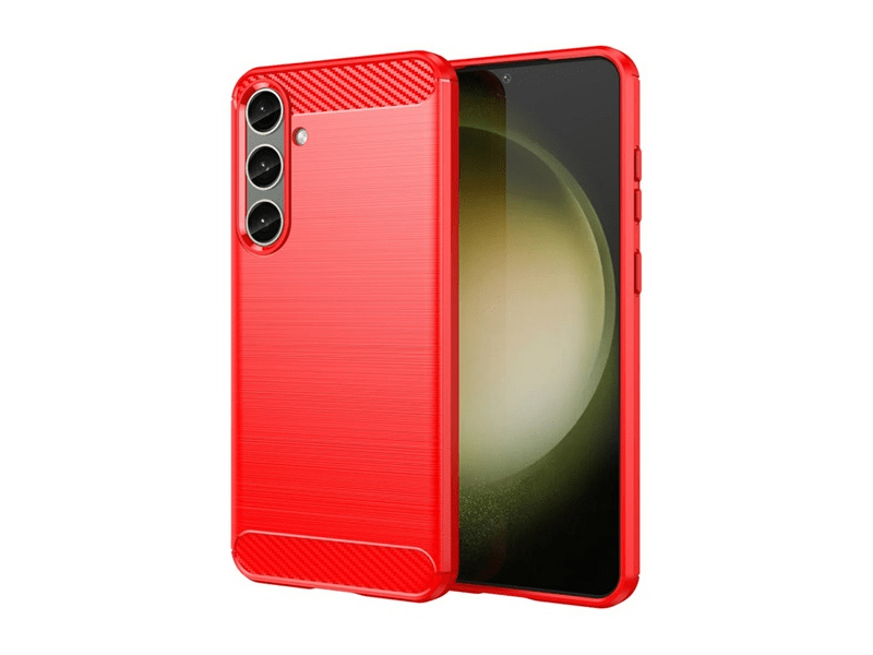 Gigapack Samsung Galaxy S24+ Szilikon telefonvédő tok, piros (GP-151388)