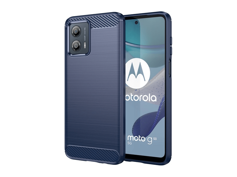 Gigapack Motorola Moto G53 Szilikon tok, sötétkék (GP-136884)