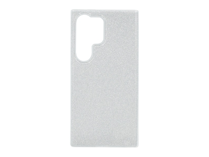 Gigapack Samsung Galaxy S24 Ultra Szilikon telefonvédő tok, ezüst/csillámos (GP-150838)