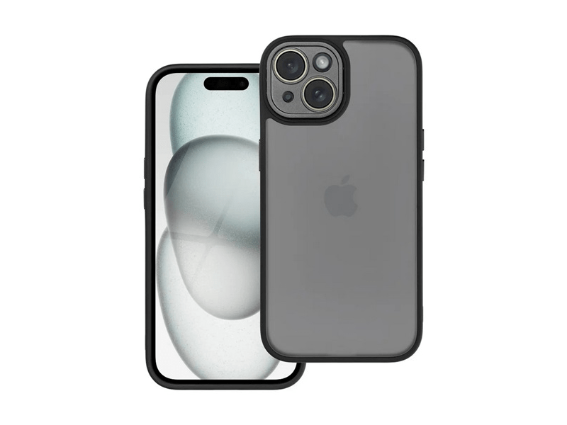 Gigapack Apple iPhone 15 Szilikon tok, fekete (153355)
