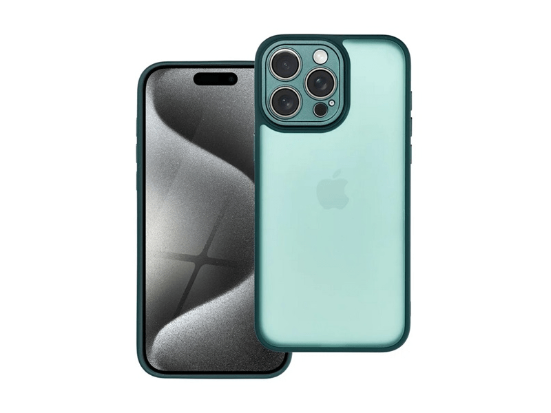 Gigapack Apple iPhone 15 Pro Max Szilikon tok, sötétzöld (153520)