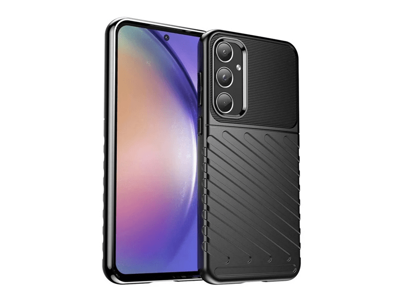 Gigapack Samsung Galaxy A55 Szilikon tok, fekete (154864)