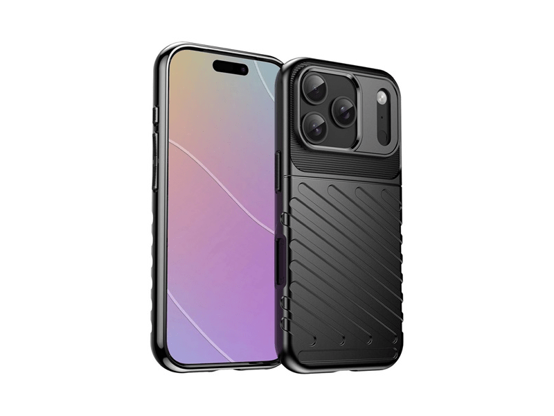 Gigapack iPhone 17 Pro Max Szilikon tok, fekete (GP-173624)