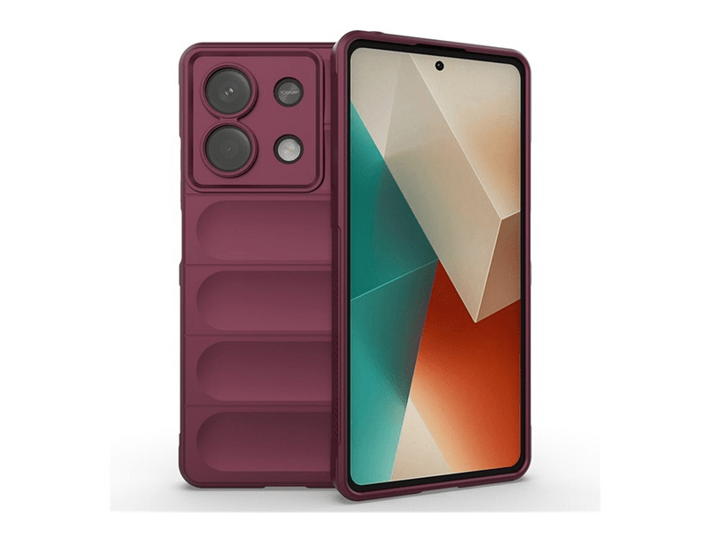 Gigapack Xiaomi Redmi Note 13 5G Szilikon tok, bordó (153868)