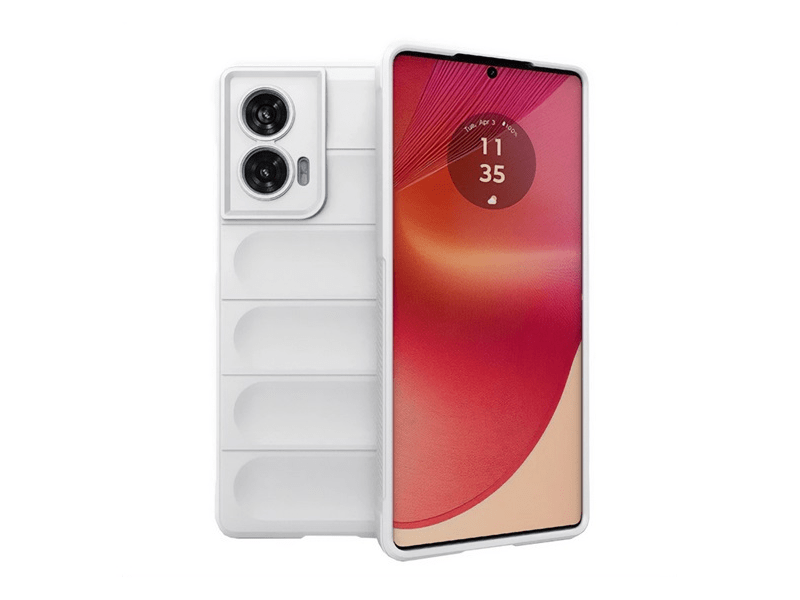 Gigapack Motorola Edge 50 Fusion Szilikon tok, burgundy