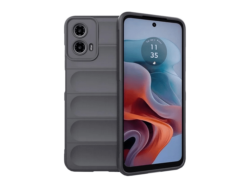 Gigapack Motorola Moto G34 5G Szilikon tok, sötétszürke (GP-159124)