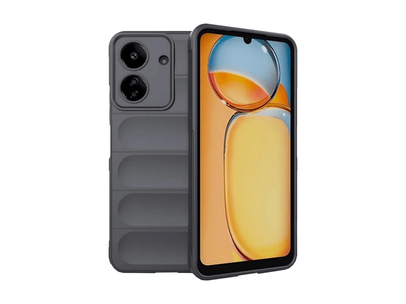 Gigapack Poco C65/Redmi 13C 4G Szilikon tok, sötétszürke (GP-154398)