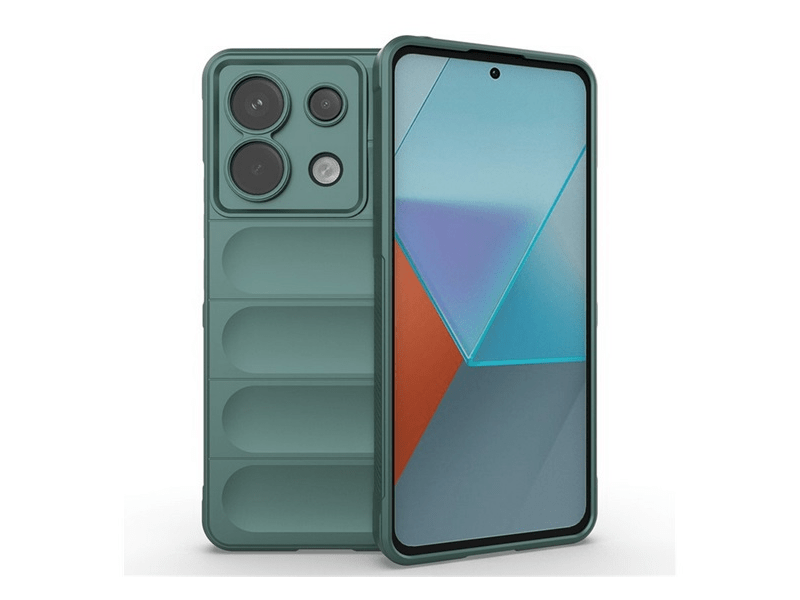 Gigapack Xiaomi Redmi Note 13 Pro 5G/Poco X6 Szilikon telefonvédő tok, sötétzöld (GP-153889)