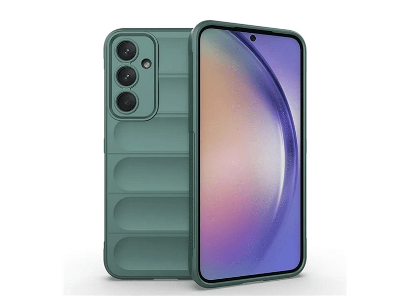 Gigapack Samsung Galaxy A55 Szilikon tok, sötétzöld (154881)