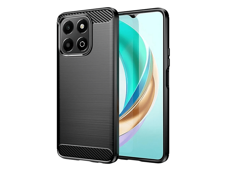 Gigapack Honor X6b Szilikon tok, fekete karbon mintás (GP-162766)