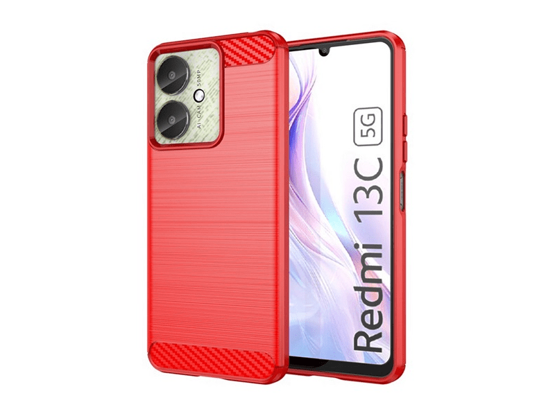 Gigapack Redmi 13C 4G/5G Szilikon tok, piros (GP-154159)