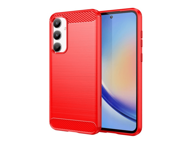 Gigapack Samsung Galaxy A35 Szilikon telefonvédő tok, piros (GP-154156)