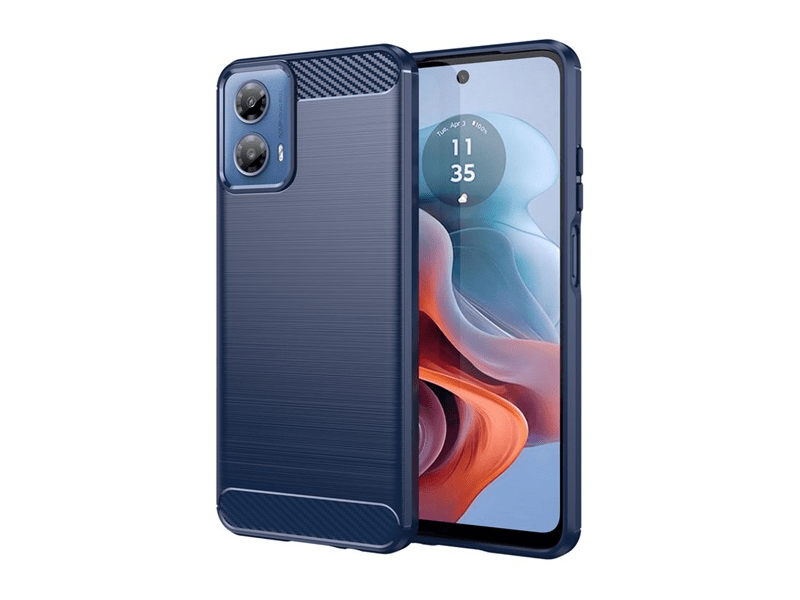Gigapack Motorola Moto G34 Szilikon telefonvédő tok, kék (GP-154164)