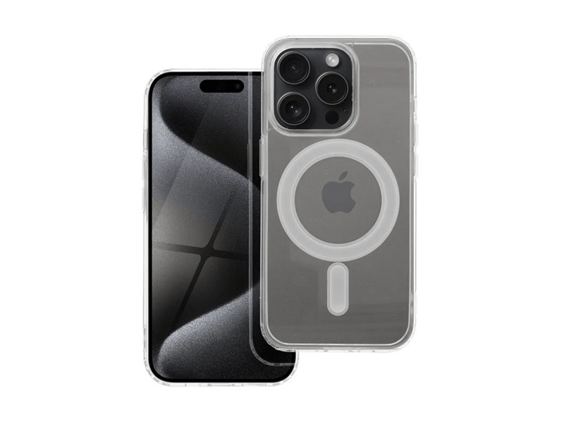 Gigapack iPhone 15 Pro Szilikon telefonvédő tok, átlátszó (GP-153906)