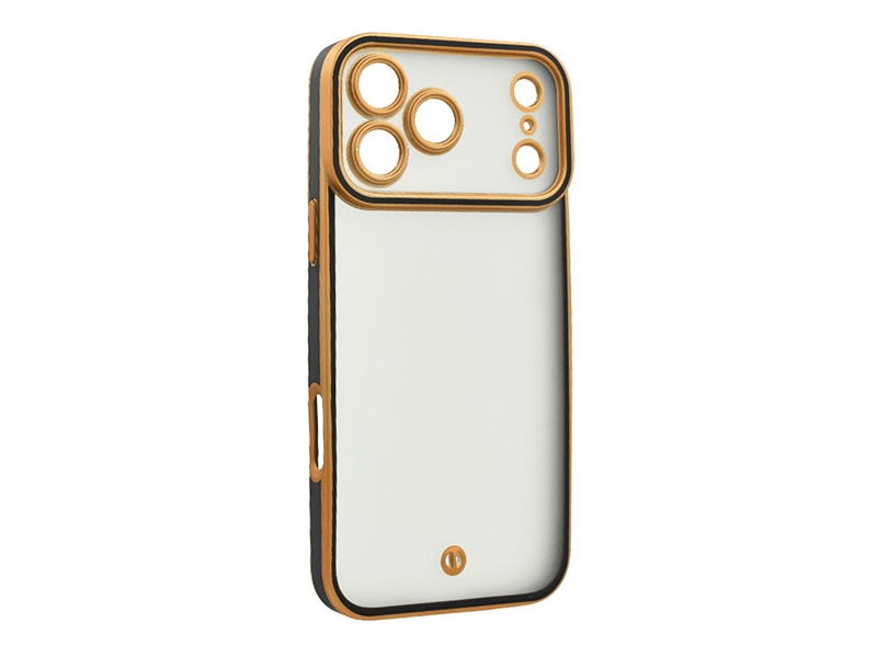 Gigapack Apple iPhone 17 Pro Szilikon tok, arany/fekete (GP-177563)