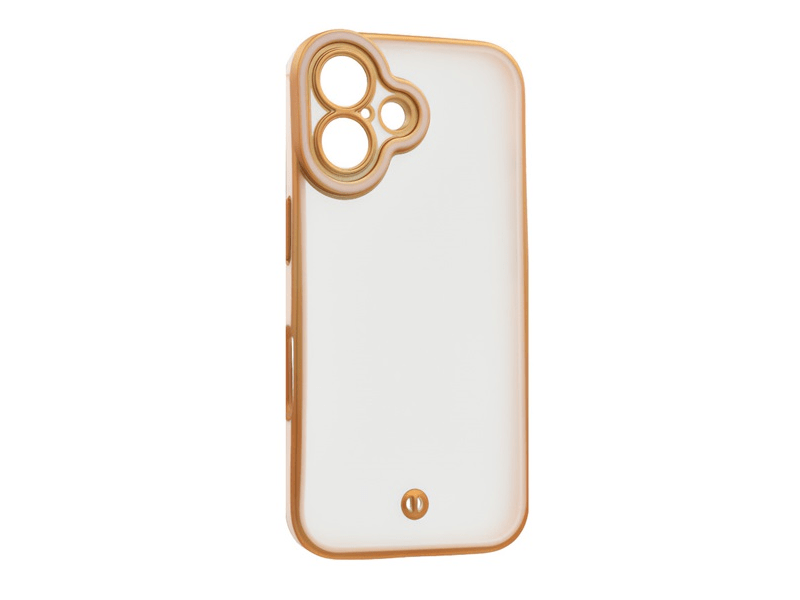 Gigapack Apple iPhone 16 Szilikon tok, arany/rózsaszín (GP-177582)