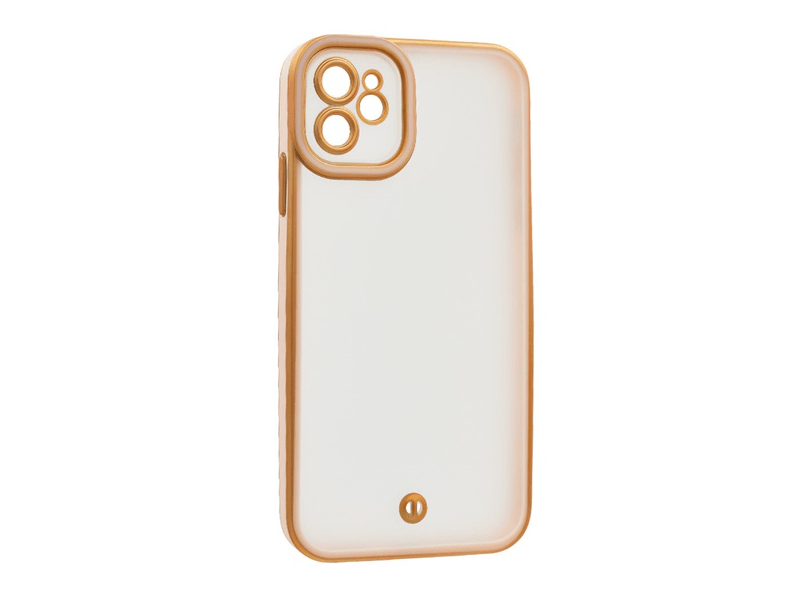 Gigapack Apple iPhone 11 Szilikon tok, arany/rózsaszín (GP-177587)