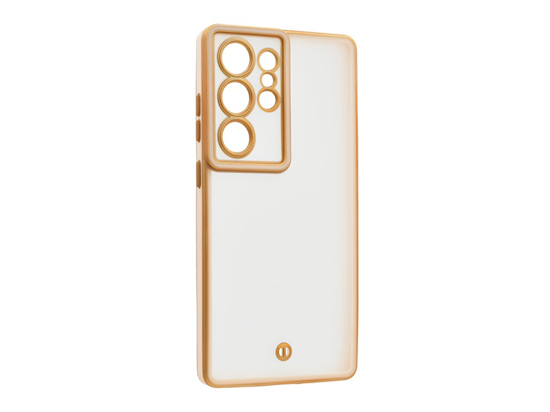 Gigapack Samsung S25 Ultra Szilikon tok, arany/rózsaszín (GP-177597)