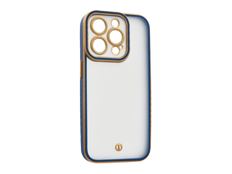 Gigapack iPhone 15 Pro Szilikon tok, arany/kék (GP-177614)