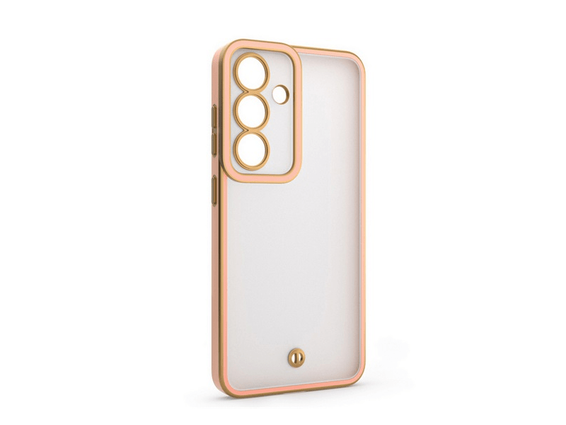 Gigapack Samsung S25 Szilikon tok, arany/rózsaszín (GP-177596)