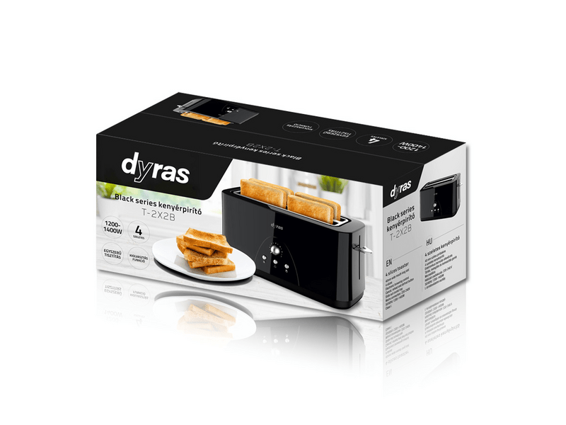 Dyras T-2X2B 4 szeletes kenyérpirító