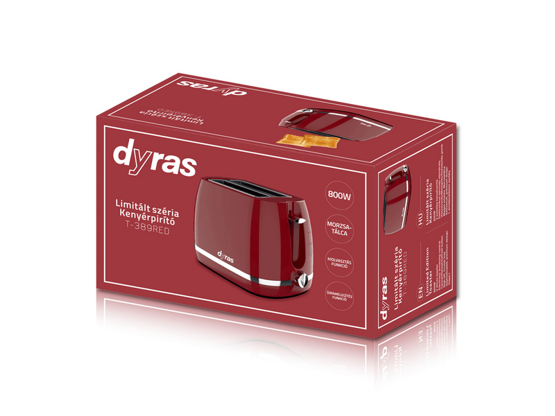 Dyras T-389RED Kenyérpirító, bordó