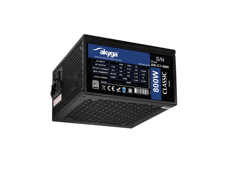 Akyga AK-C1-800 800W Tápegység