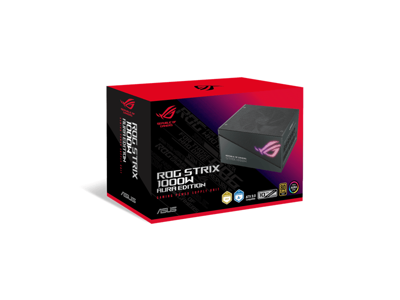 Asus ROG Strix 1000W 80+ Gold Aura Edition tápegység - moduláris
