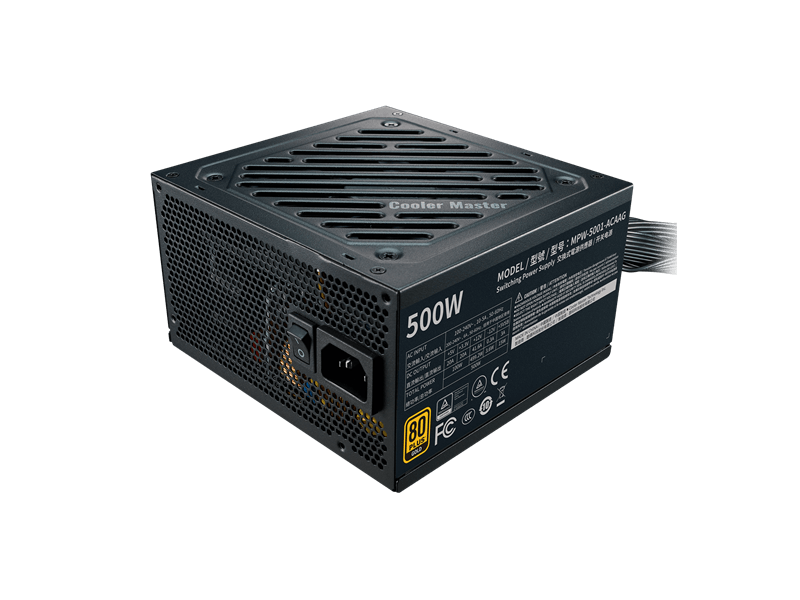 TÁP Cooler Master 500W - G500 Gold - MPW-5001-ACAAG-NL - Bulk