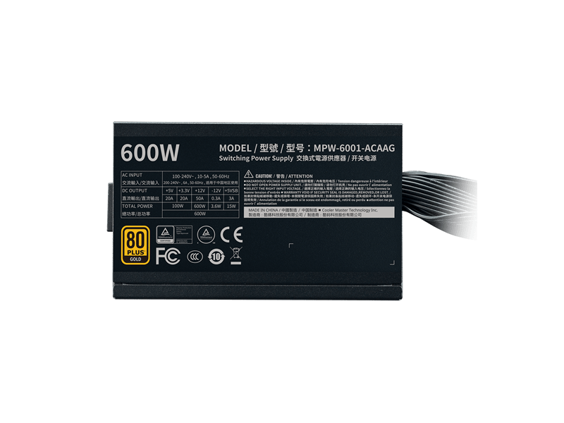 Cooler Master G600 Gold ATX Tápegység (MPW-6001-ACAAG-NL)