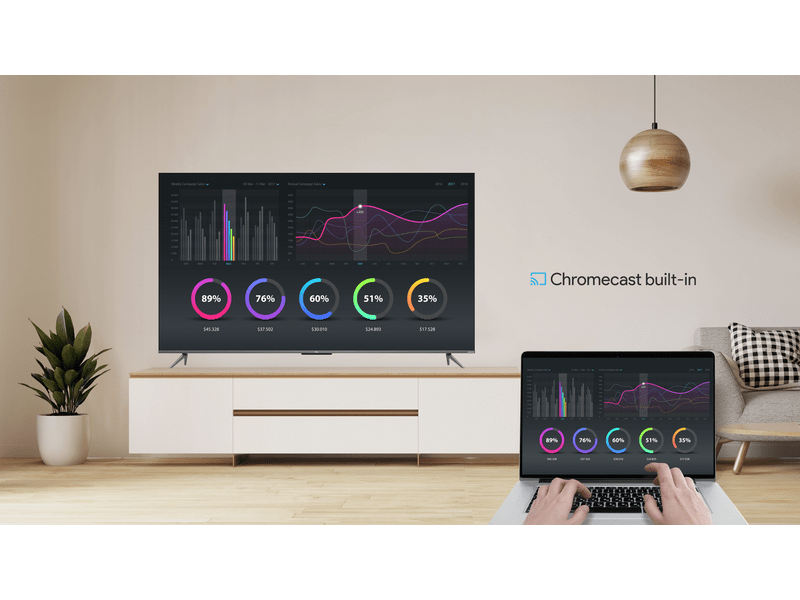 TCL 50C635 4K QLED TV, Gamer Master, 50''