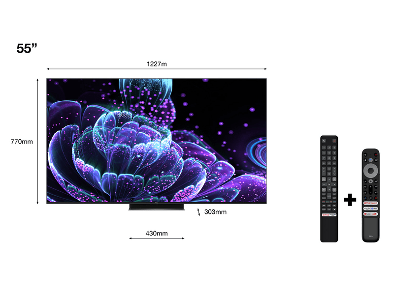 TCL 55C835 4K Miniled okos televízió, 55''