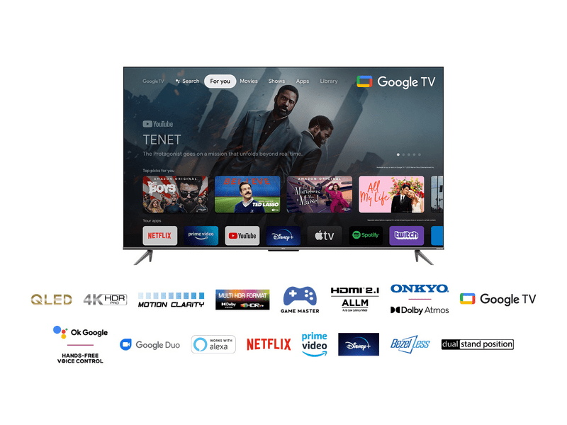 TCL 65C635 4K QLED TV,Gamer Master, ''65