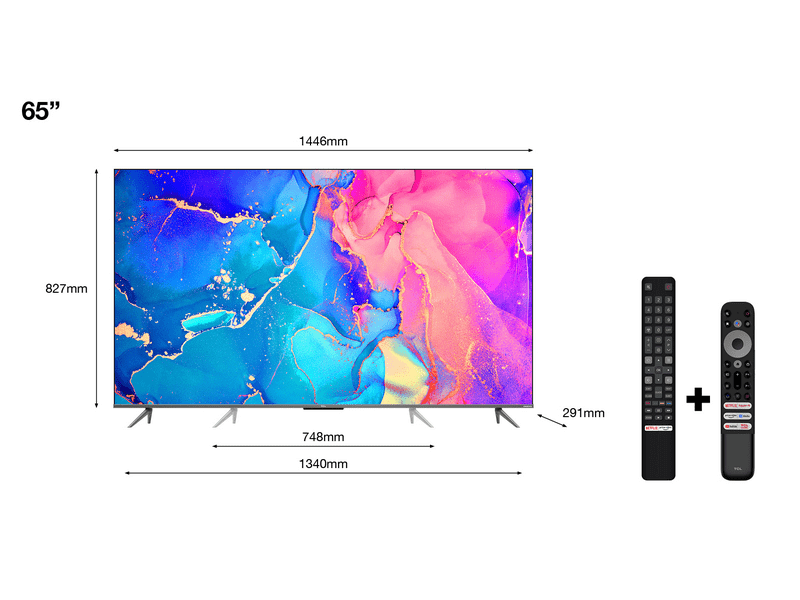 TCL 65C635 4K QLED TV,Gamer Master, ''65