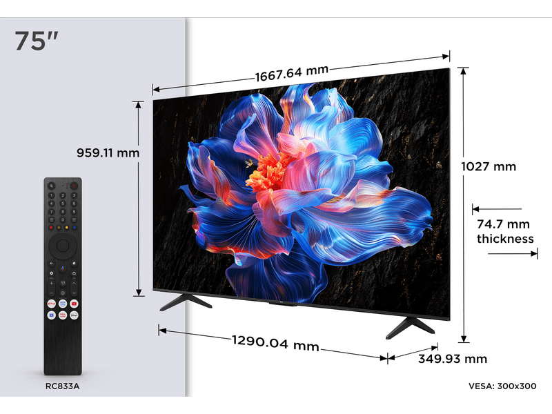 TCL 75V6C 4K LED Smart TV