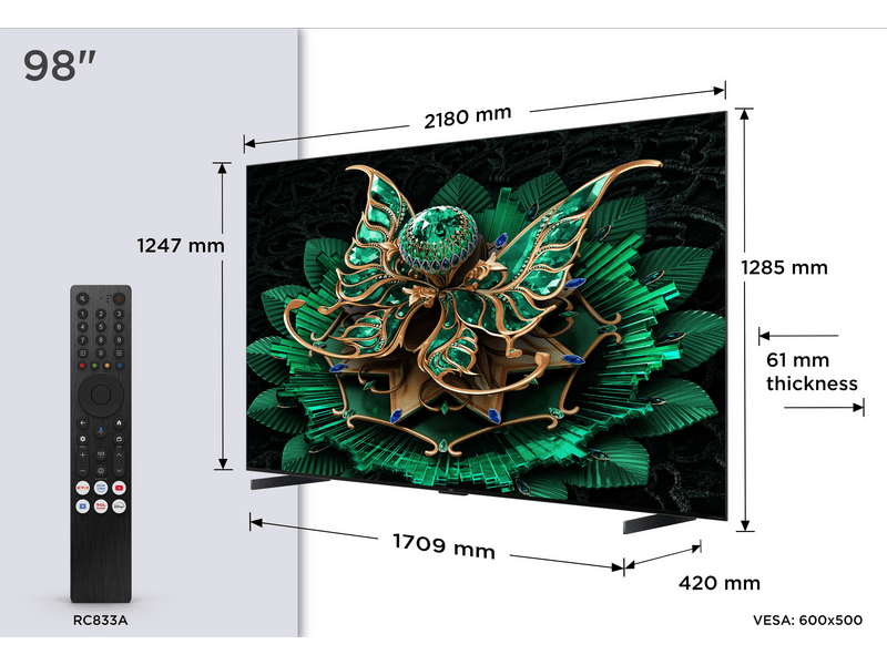TCL 98C7K 98" QD-Mini LED 4K UHD Smart TV