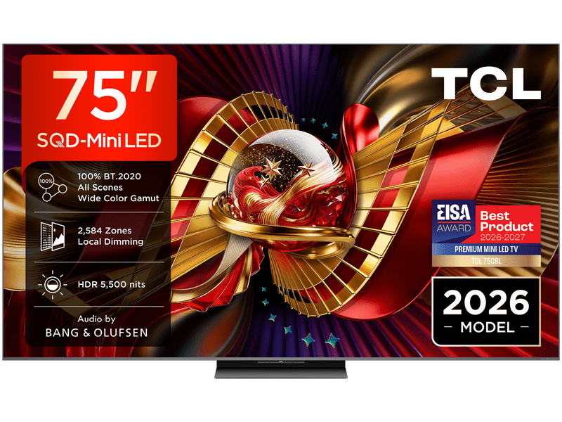 TCL 75C8L 75" SQD-Mini LED 4K UHD Smart TV