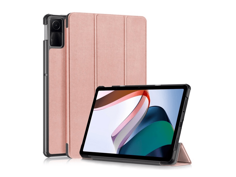 Gigapack Redmi Pad SE 11Bőr hatású flip tok, rozéarany (GP-150454)